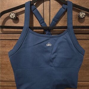 ALO Yoga Blue Tank Top